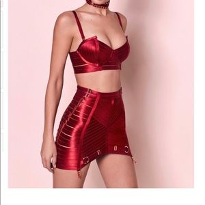 Bordelle Lingerie set Burnt Red size L